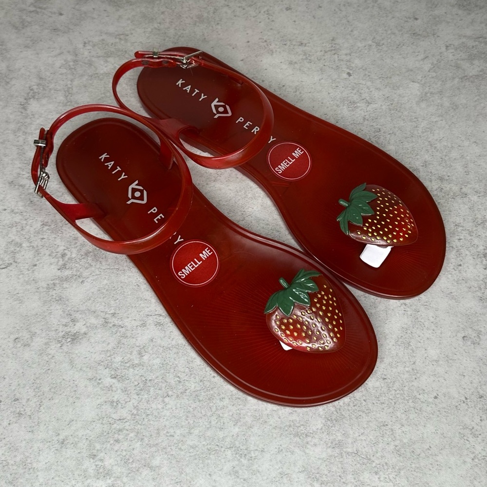 Katy Perry Red Strawberry Sandals